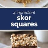 Skor Squares with text bar in the middle