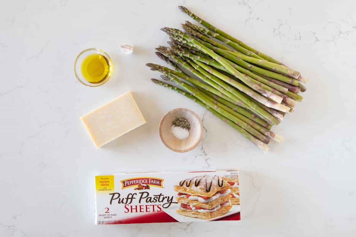 ingredients needed to make asparagus tart