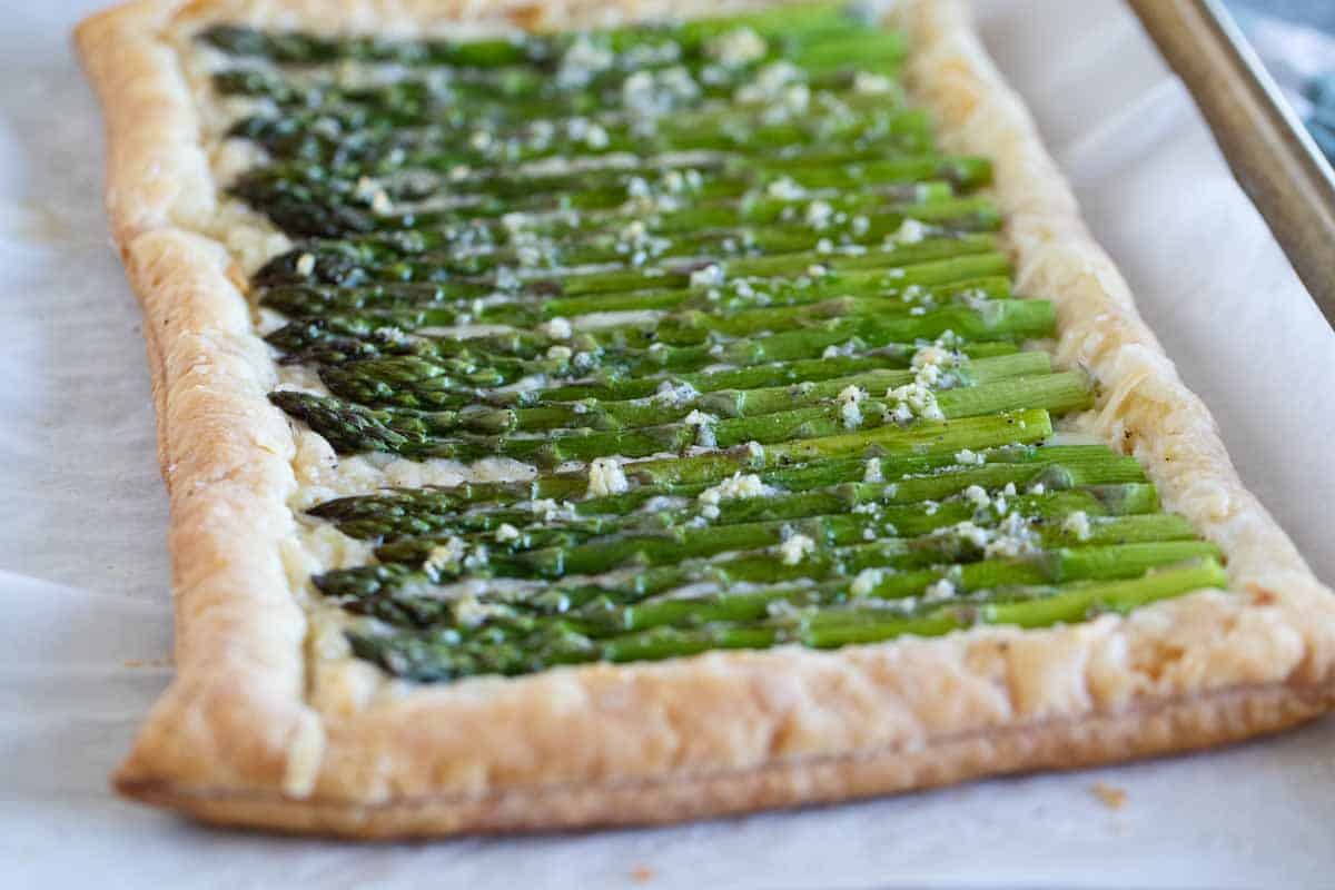 fully baked asparagus tart