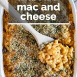 Buffalo Chicken Mac and Cheese with text overlay