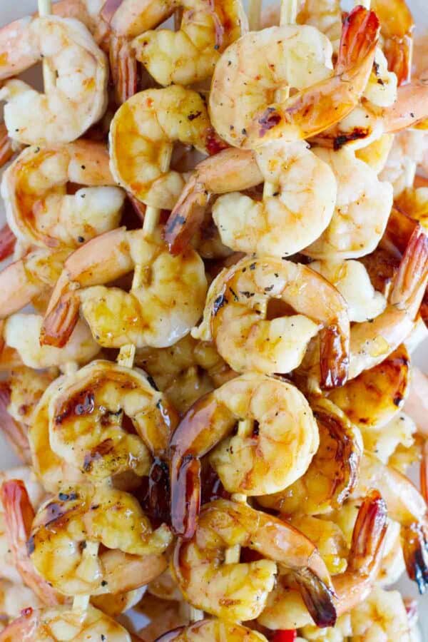 Chili Honey Garlic Shrimp Kabobs Taste and Tell