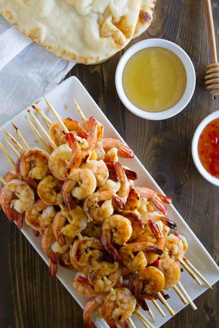 Chili Honey Garlic Shrimp Kabobs Taste and Tell