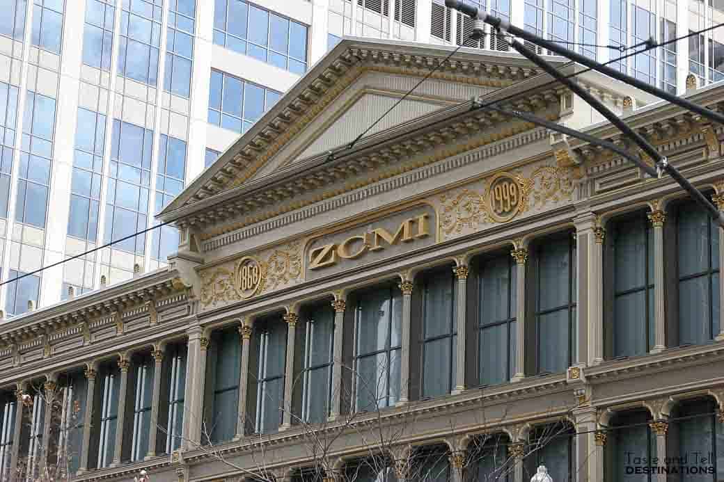 Old ZCMI building in downtown Salt Lake City.