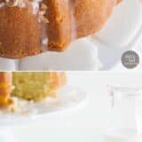 Coconut Bundt Cake collage with text overlay