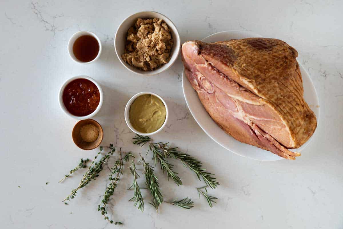 ingredients needed to make Crock Pot Ham
