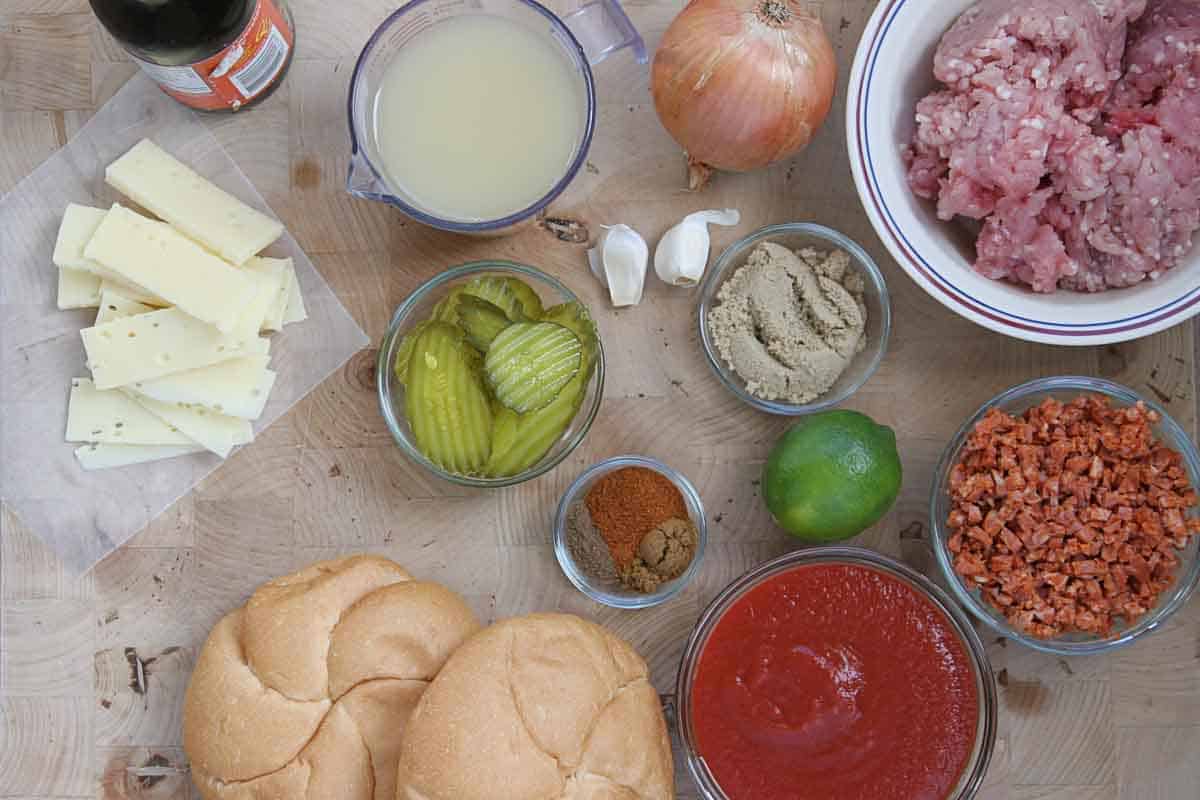 ingredients needed to make Cuban Sloppy Joes