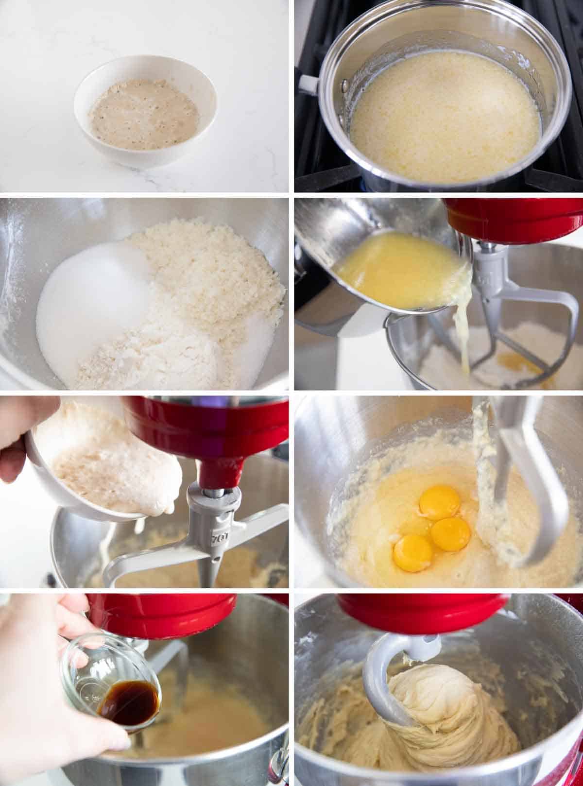 step by step photos showing how to make Hawaiian bread
