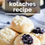 kolaches with text overlay