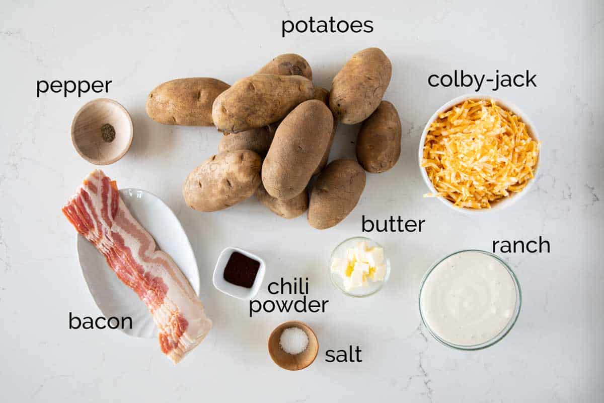 Ingredients needed to make Ranch Potatoes