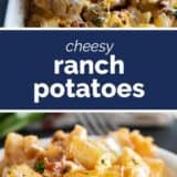 Ranch Potatoes collage with text bar