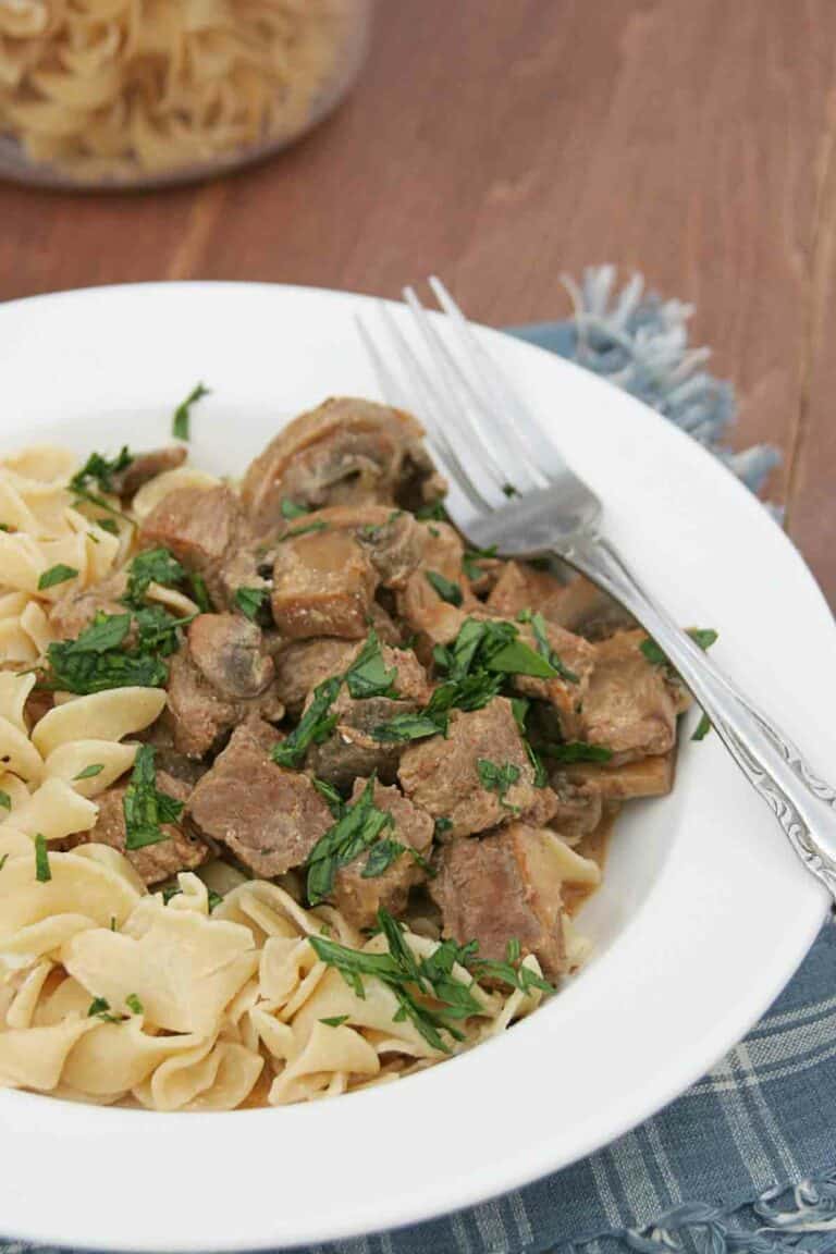 Slow Cooker Beef Stroganoff Taste and Tell