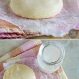 Sour Cream Cookies collage with text bar