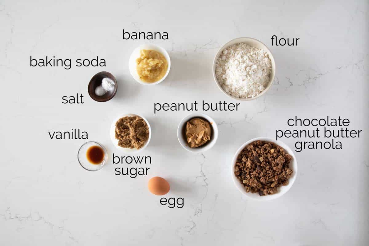 ingredients for Breakfast Cookies