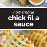 Chick Fil A Sauce collage with text bar