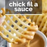 Chick Fil A Sauce with text overlay