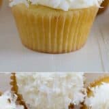 Coconut Cupcakes collage with text
