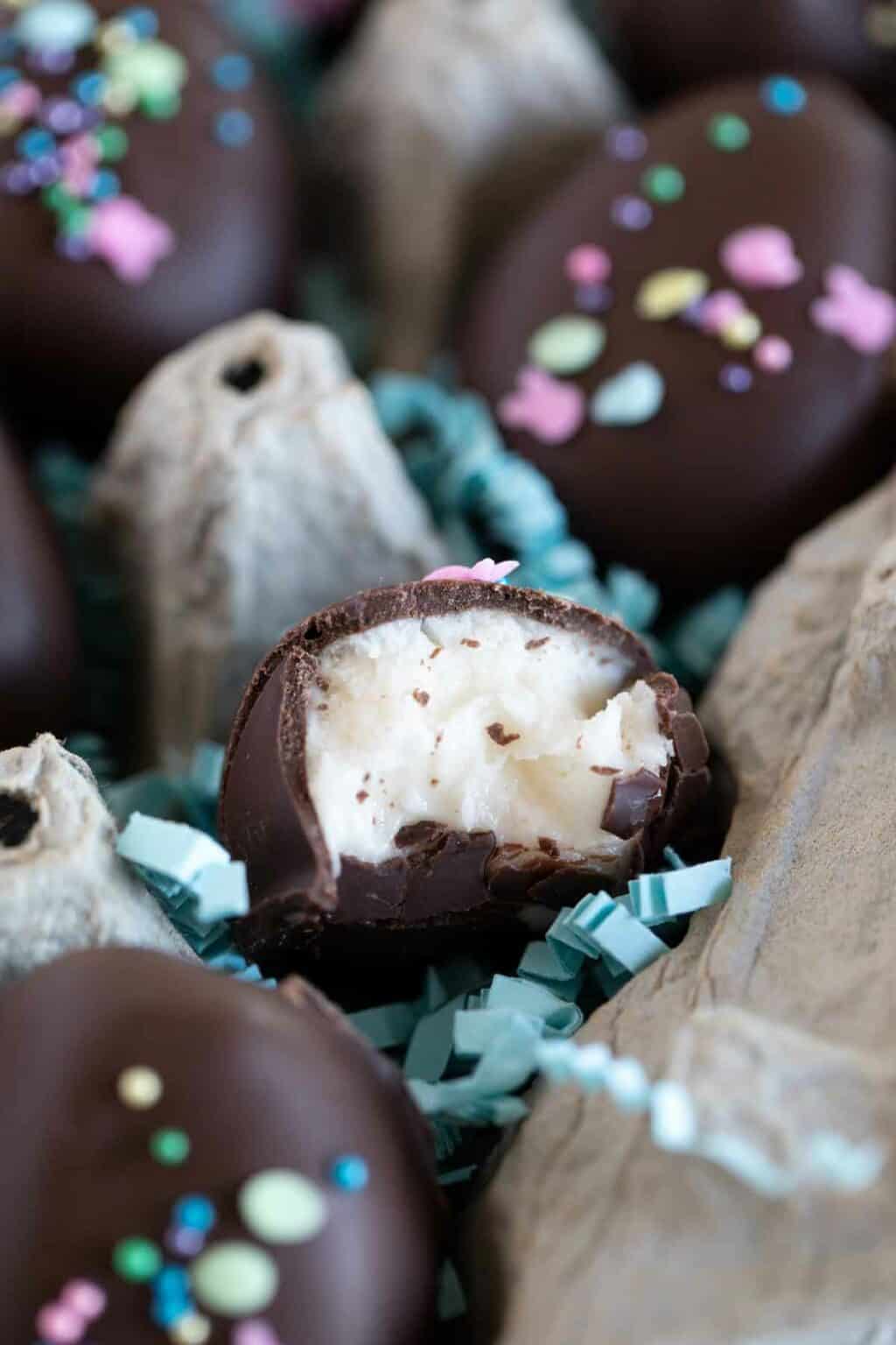 Easter Egg Marshmallow Creme Truffles Taste and Tell