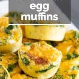 Egg Muffins with text overlay