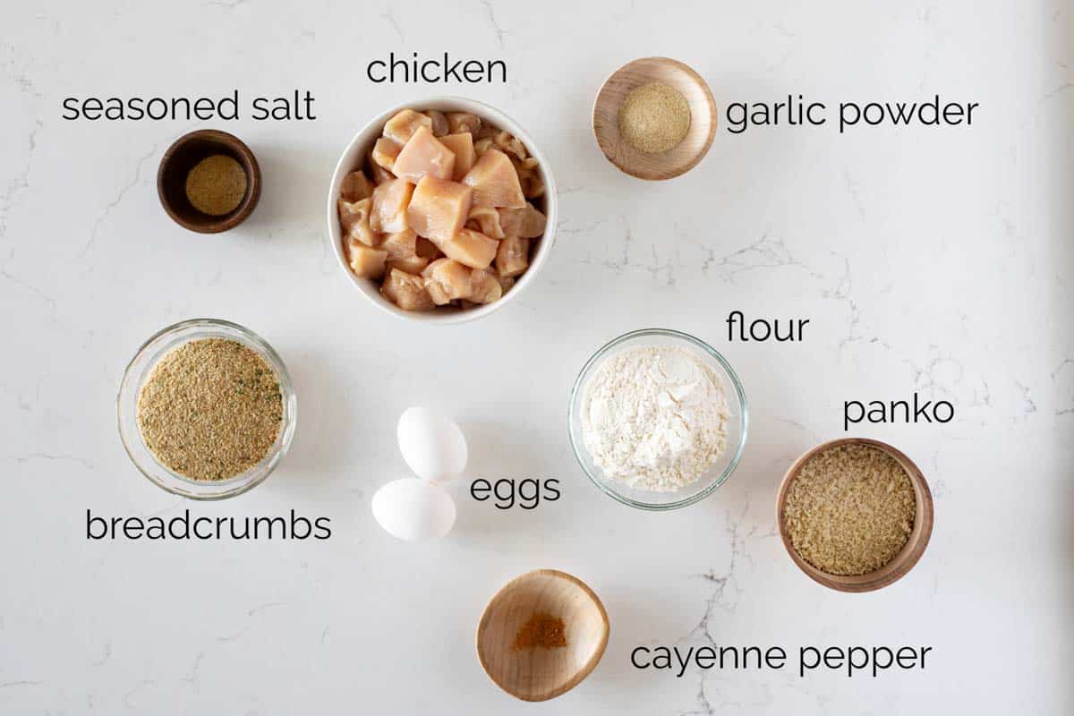 ingredients for Homemade Chicken Nuggets