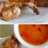 Sweet Thai Chicken Wings collage with text