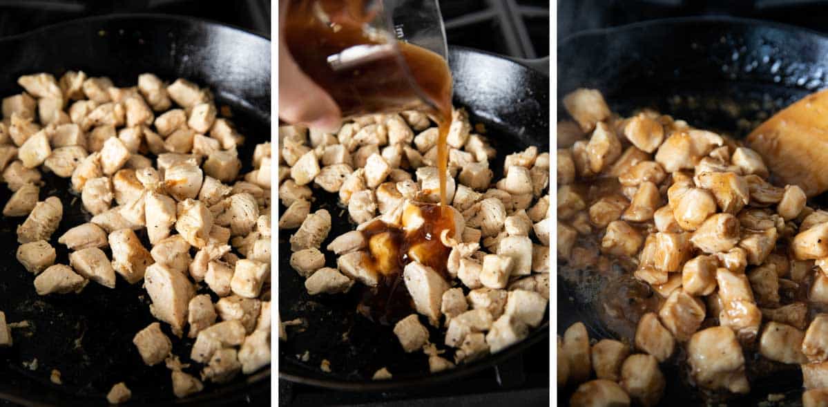 steps to make teriyaki chicken in a skillet