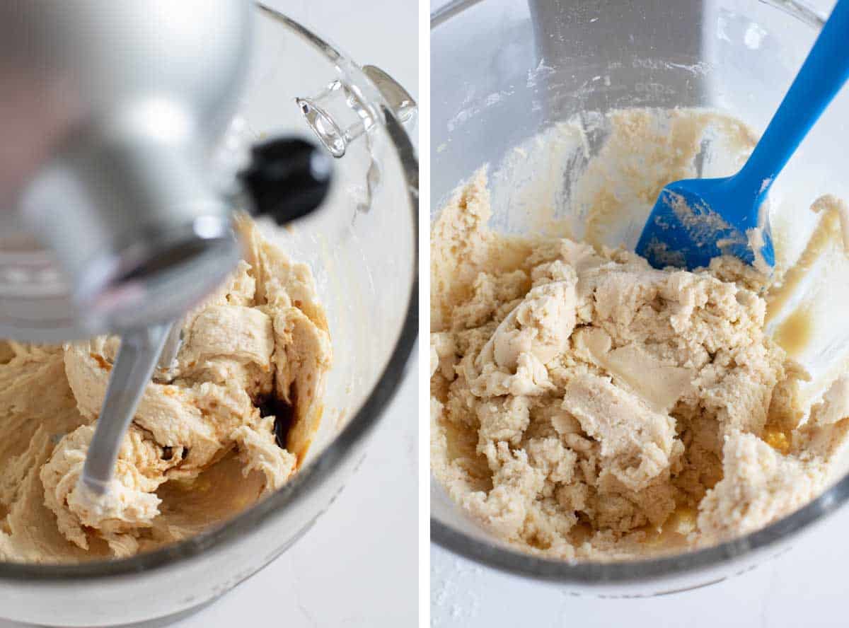 making cookie dough