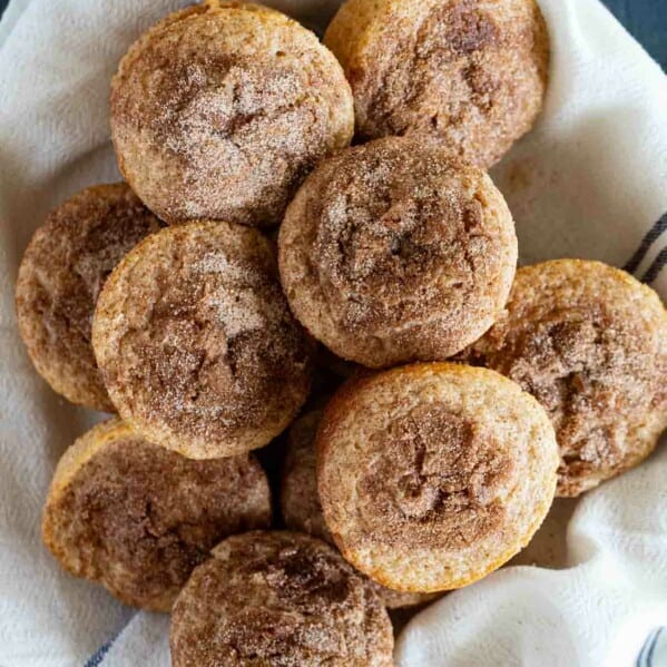 bowl filled with Cinnamon Muffins