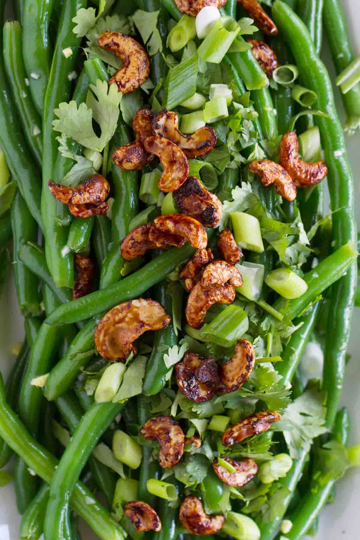 green bean salad with asian flavors 