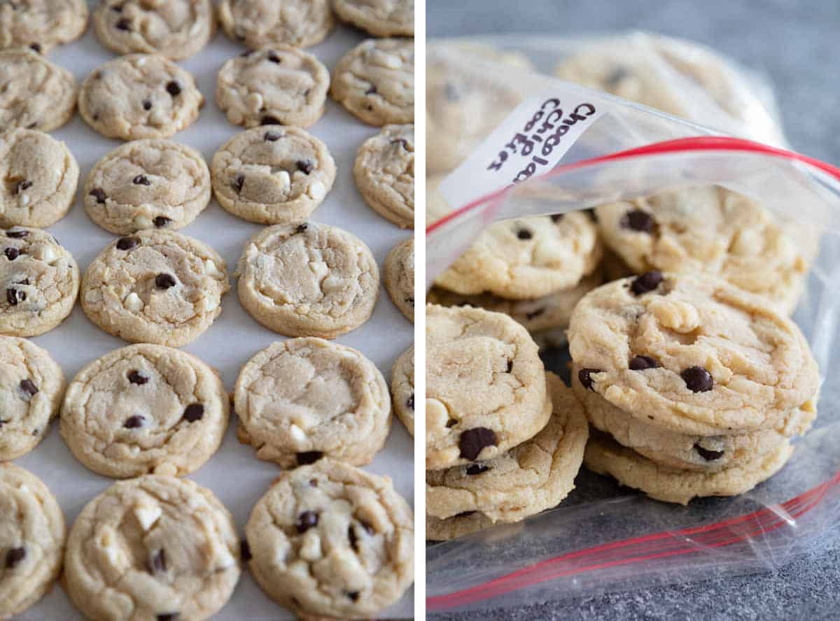 steps for freezing baked cookies