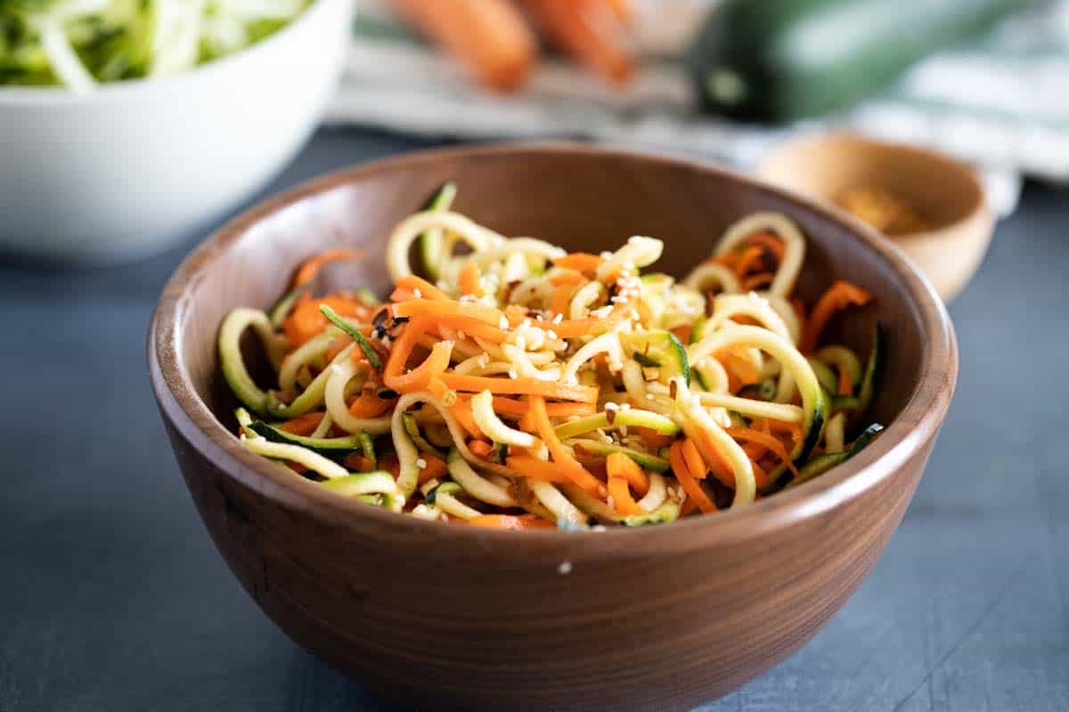 Korean Cucumber Salad in a bowl