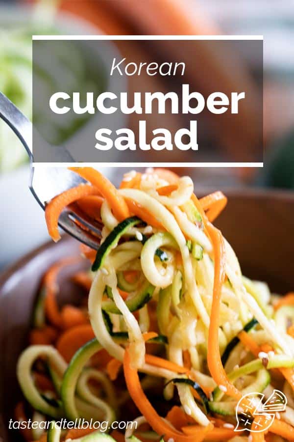 Korean Cucumber Salad Taste and Tell