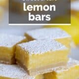 Lemon Bars with text overlay