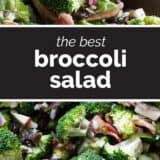 Broccoli Salad collage with text bar