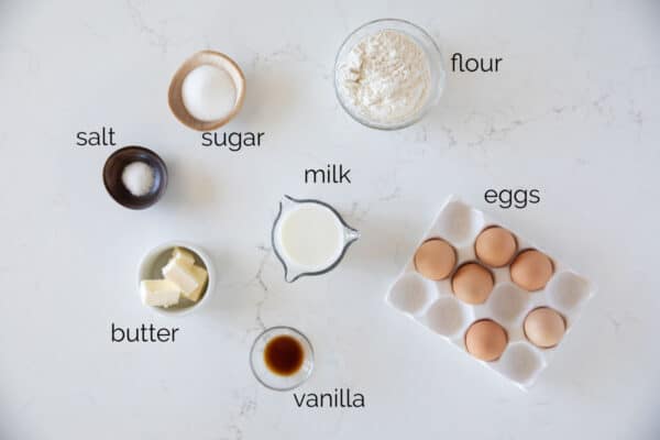 ingredients to make a Dutch Baby