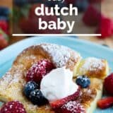 Dutch Baby with text overlay