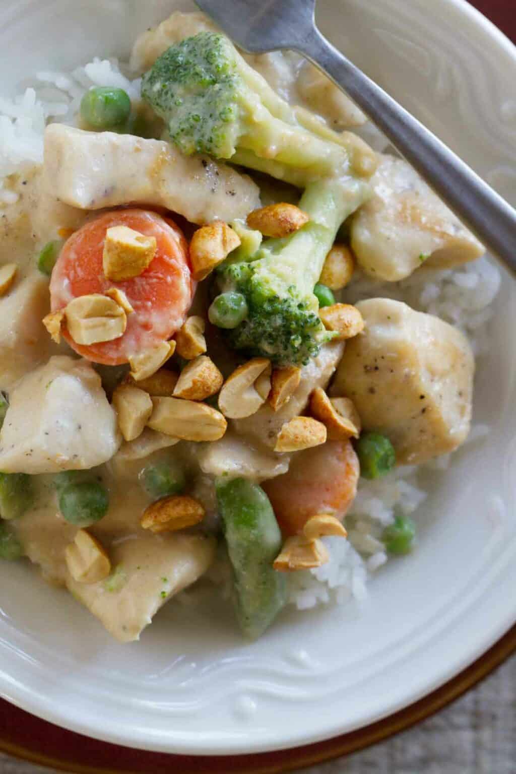 Peanut Chicken Stir Fry - Taste and Tell
