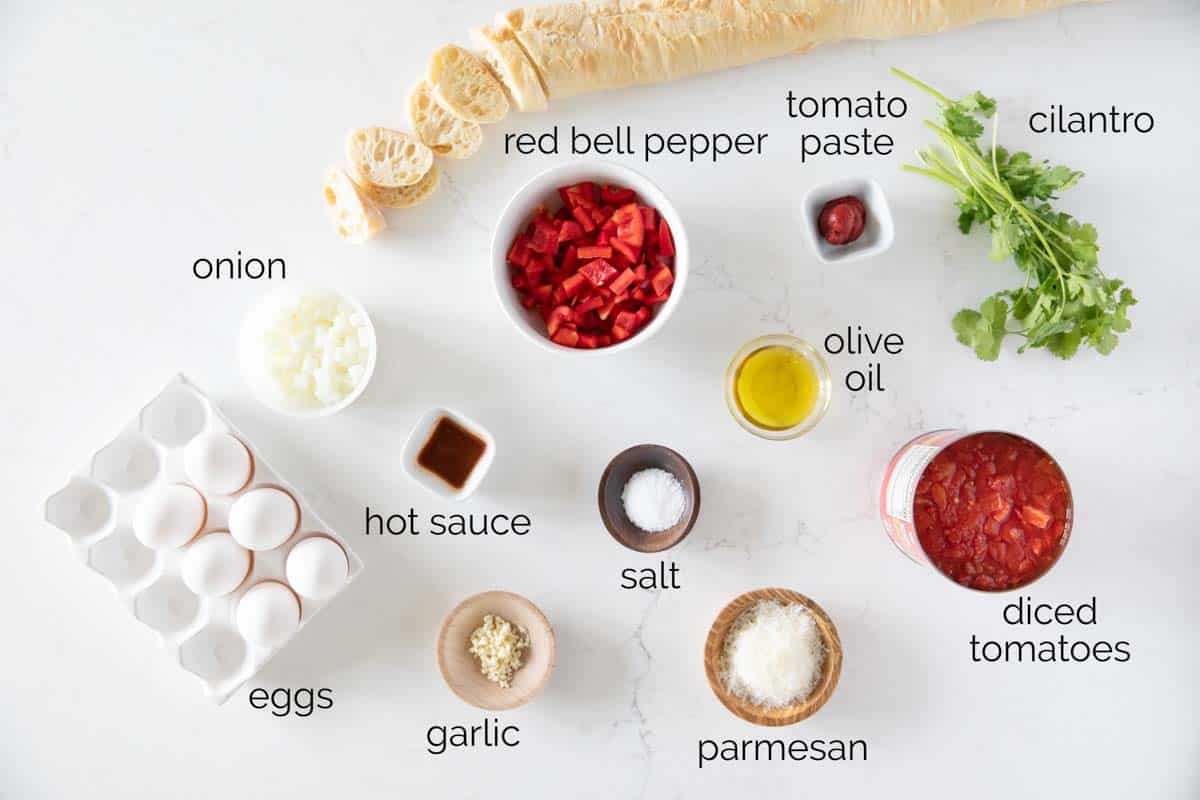 ingredients needed to make Shakshuka