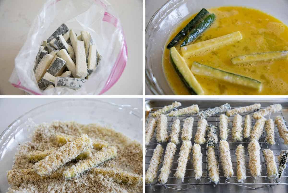 steps to make zucchini fries