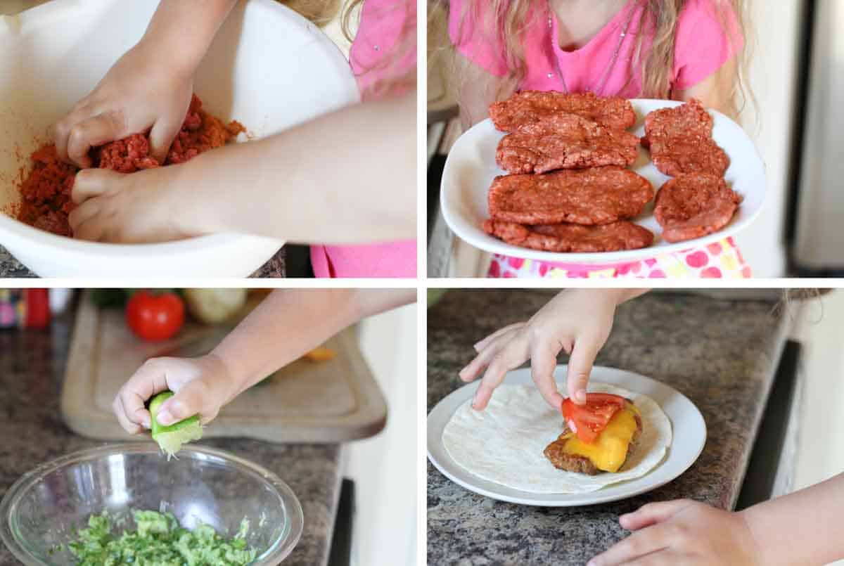 steps to make Cheeseburger Tacos