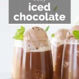 Iced Chocolate with text overlay