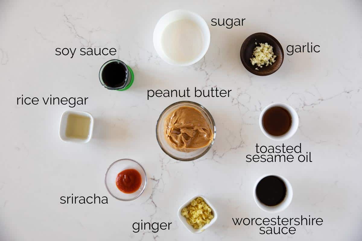 Ingredients needed for Peanut Sauce