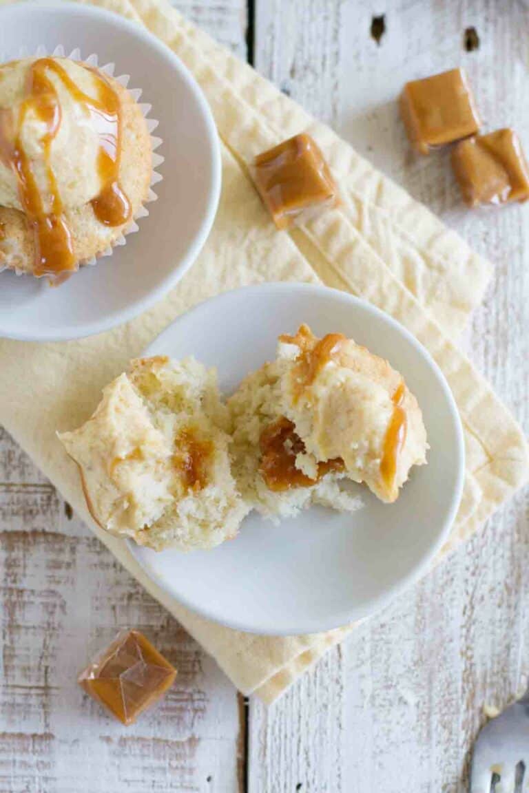 Caramel Banana Cupcakes Taste and Tell