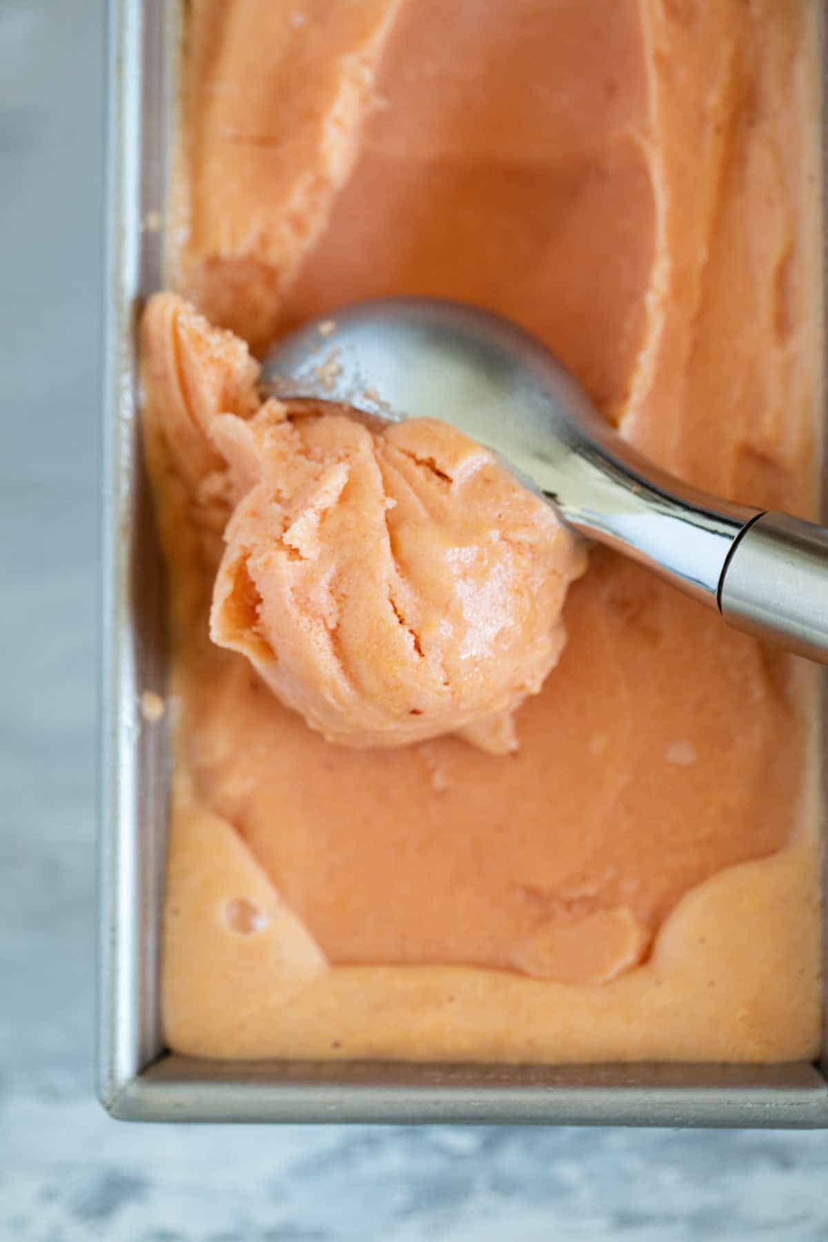 5-Minute Healthy Peach Frozen Yogurt - Just a Taste