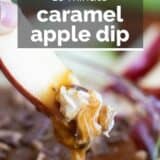 Caramel Apple Dip with text overlay.