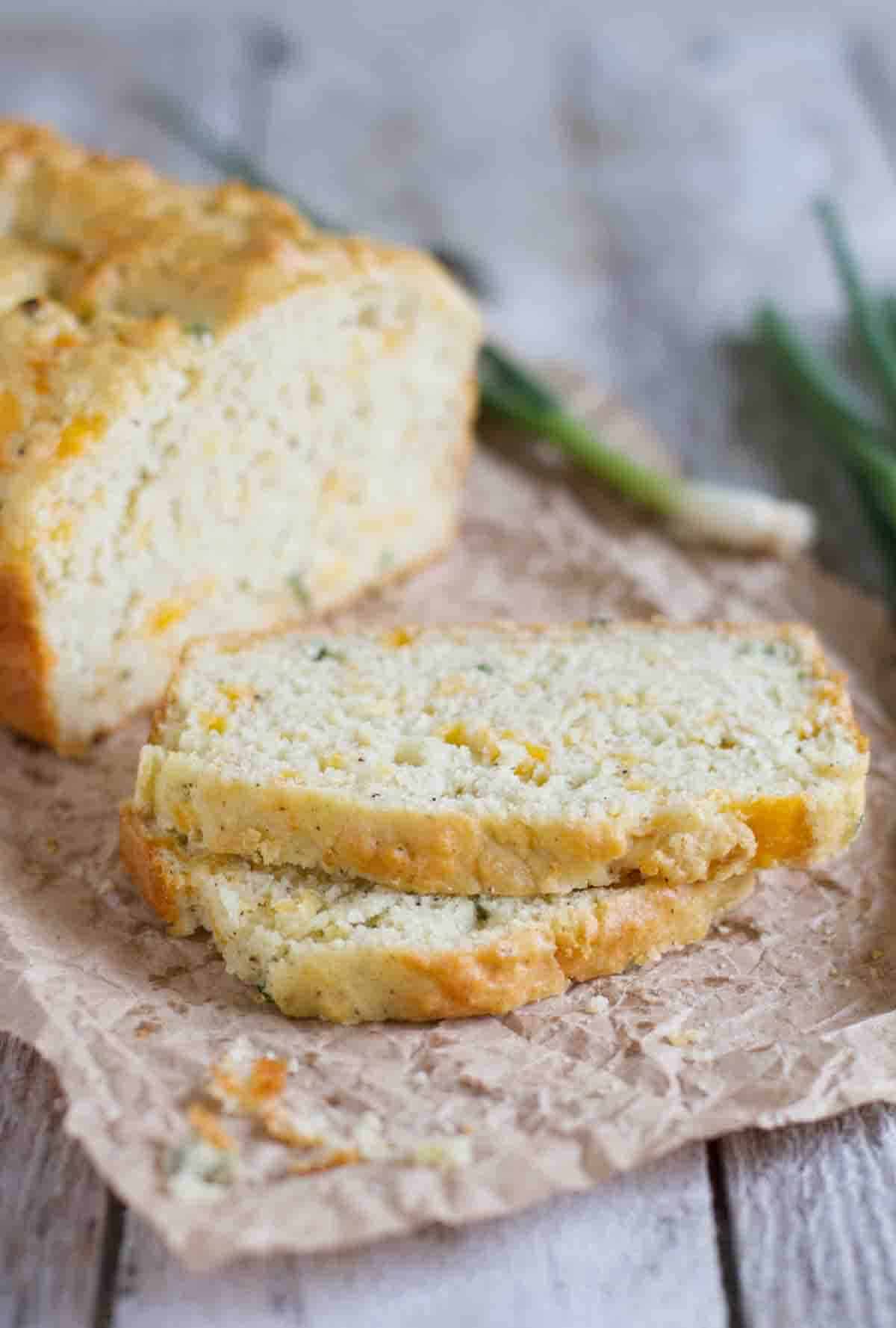 slices of Peppery Cheese Bread.