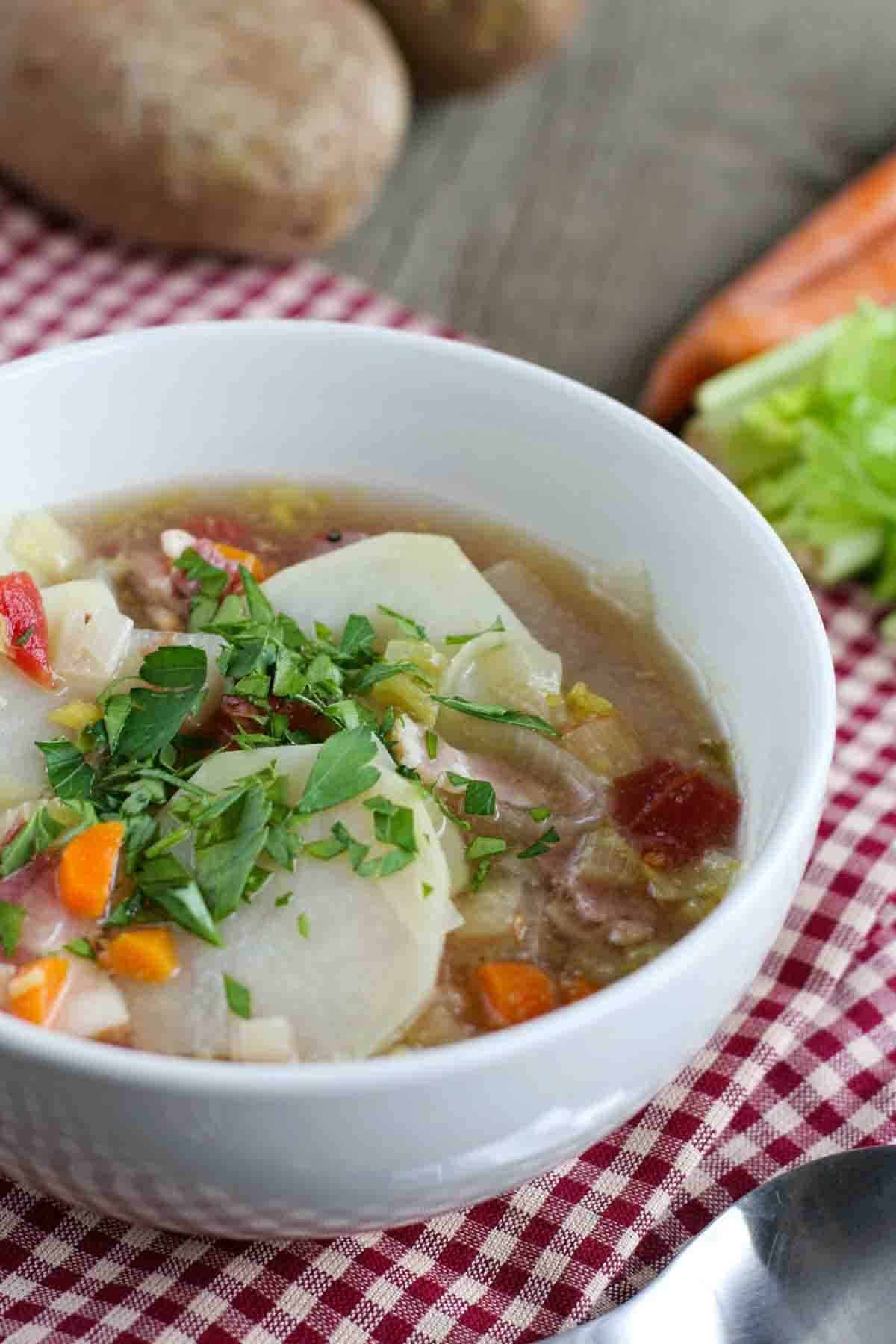 Baked Potato Soup - Amanda's Cookin' - Soup