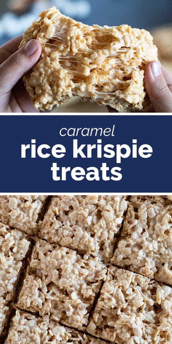 Caramel Rice Krispie Treats - Taste and Tell