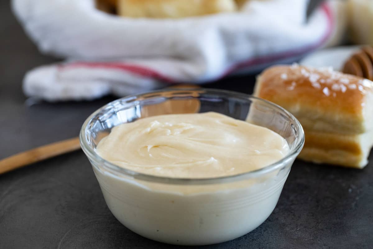 Small bowl filled with Honey Butter.