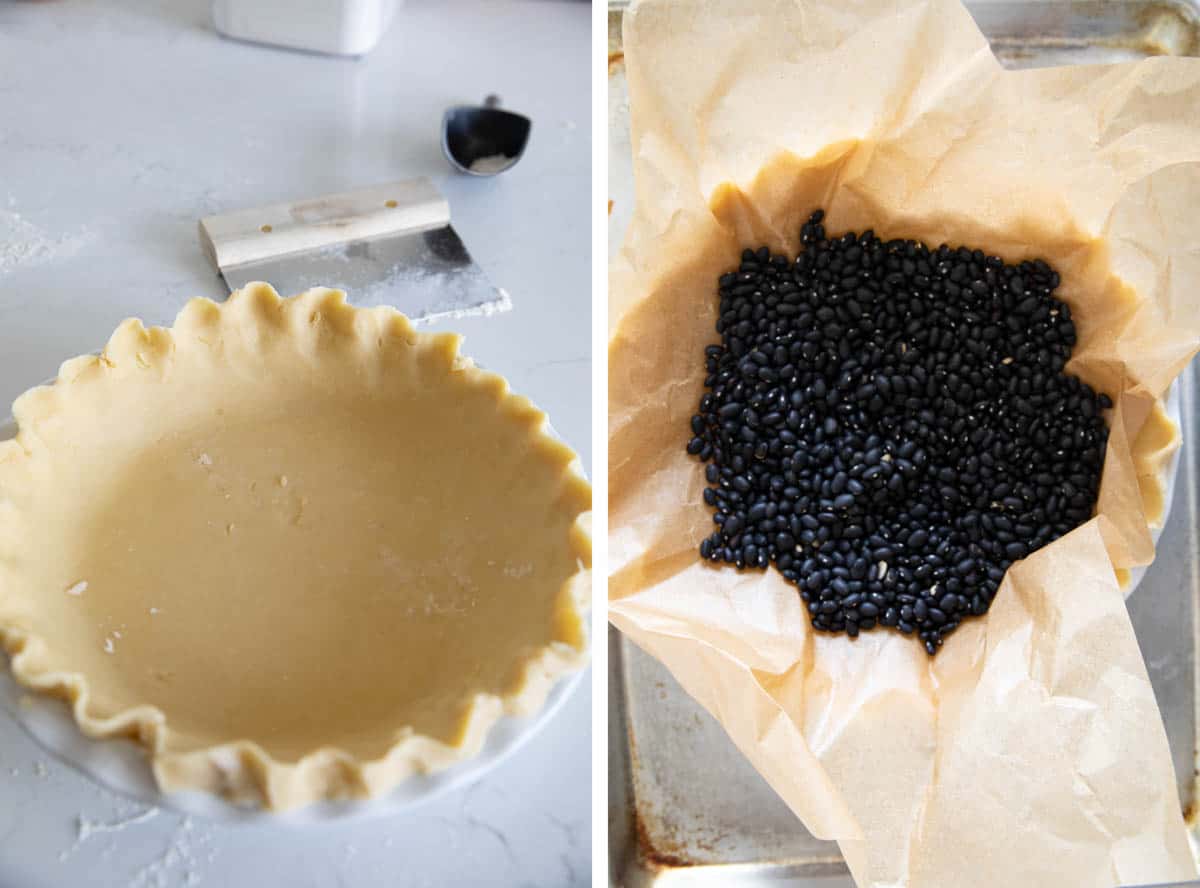 Blind baking a pie crust