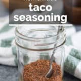 Taco Seasoning with text overlay.